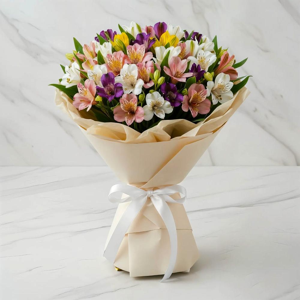 Букет цветов из: Альстромерии в Чернушке