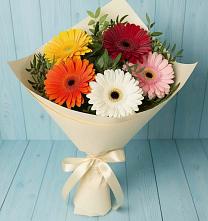 Букет цветов из:  Герберы #REPLACE_PRED# Чернушке