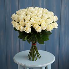 Букет 51 Белая роза Эдлесс Лав в Чернушке