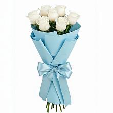 Букет 7 белых роз Проуд в Чернушке