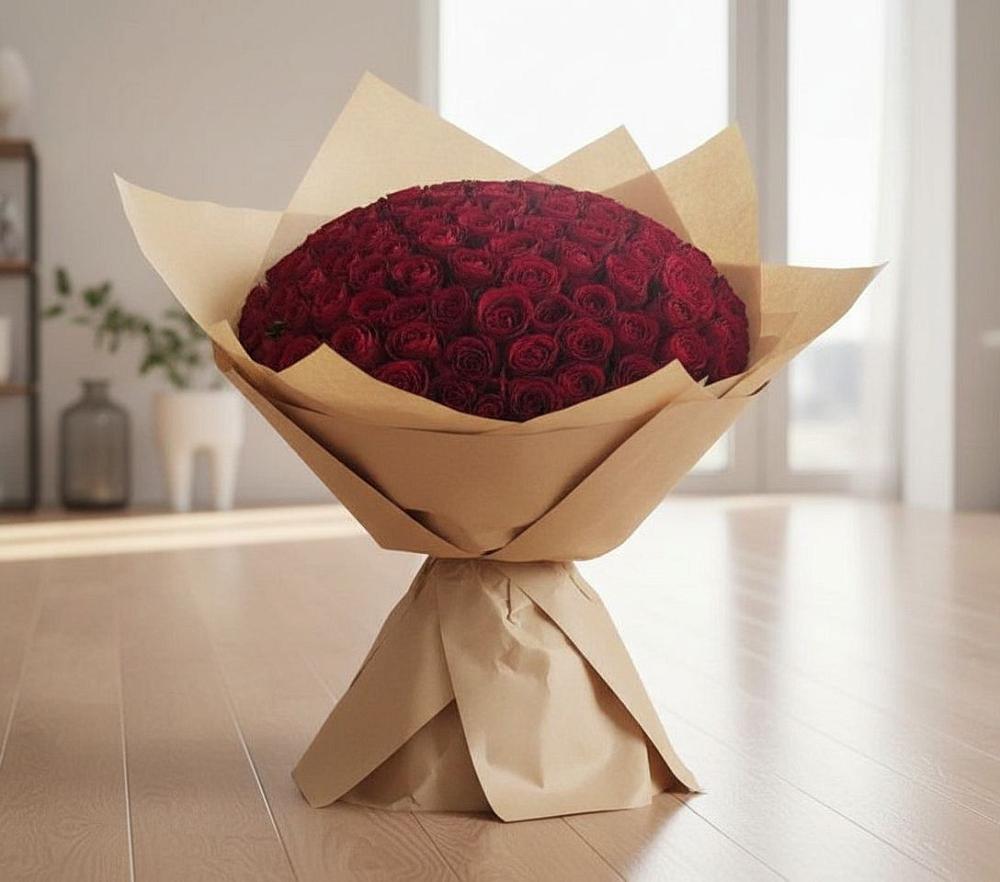 Букет 101 Красная роза в Чернушке