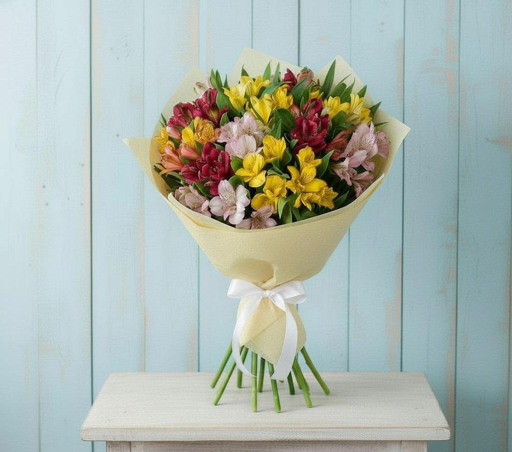 Букет цветов из: Альстромерии в Чернушке