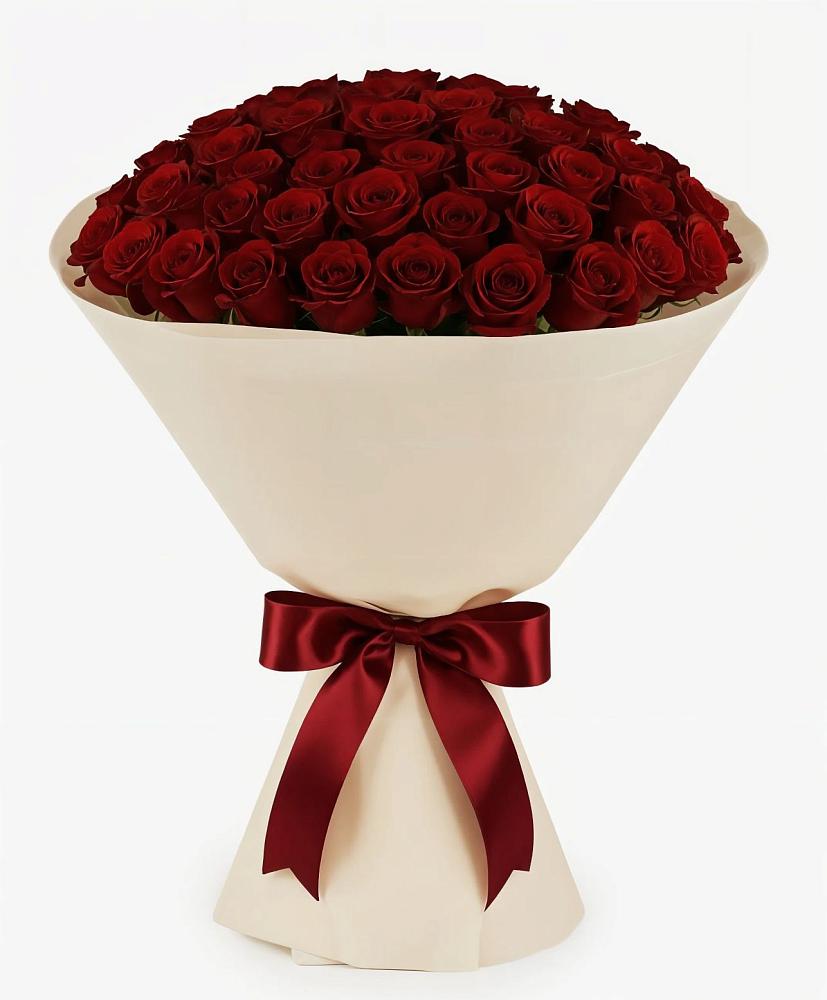 Букет 101 Бордовая роза Блэк Бакарра в Чернушке