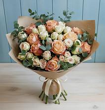 Букет цветов из:  Альстромерии и Розы #REPLACE_PRED# Чернушке